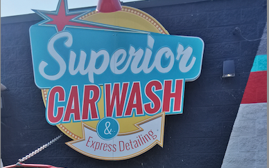 superior car wash logo