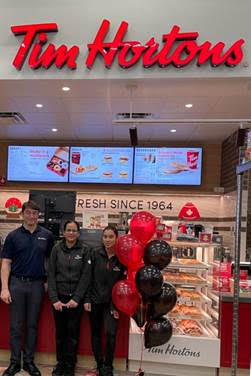Tim Hortons counters inside Rabba Fine Foods