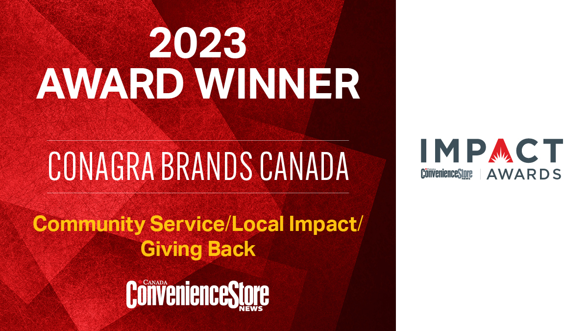 2023 Impact Award Winner Conagra Brands Canada Community Giving