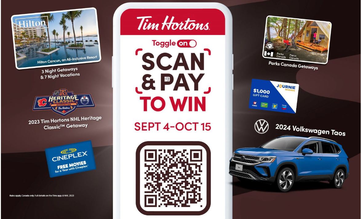 Tim Horton Scan to Win Contest 2023