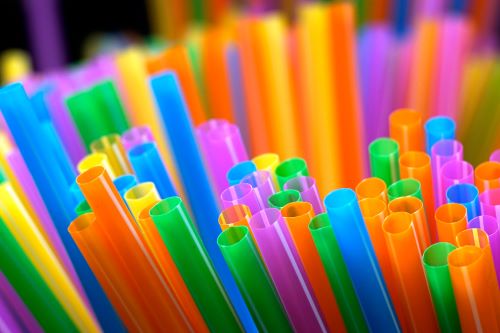 Plastic Straws Stock Image Teaser